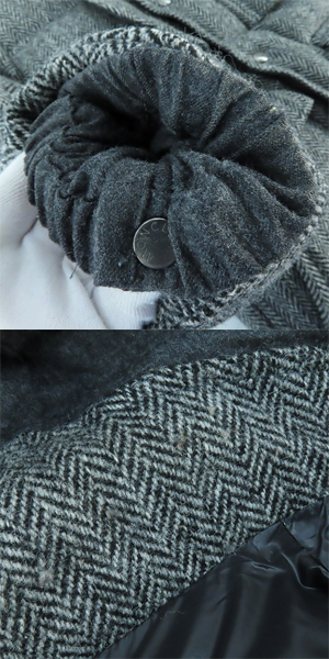 実際に弊社で買取させて頂いた【JPタグ】MONCLER/モンクレール AOYAMA 1st アニバーサリー ツイード GILDAS ダウンジャケット/0の画像 8枚目