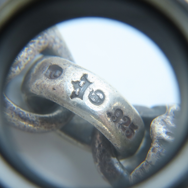 実際に弊社で買取させて頂いたGabor/ガボール スカルプテッド オーバルw/クラウンキーパー w/2ライオン オールスムースアンカー&HWOリンクウォレットチェーンの画像 7枚目