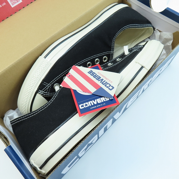 実際に弊社で買取させて頂いた【未使用】CONVERSE/コンバース ALL STAR US OX BLACK スニーカー 1SD286 /28の画像 6枚目