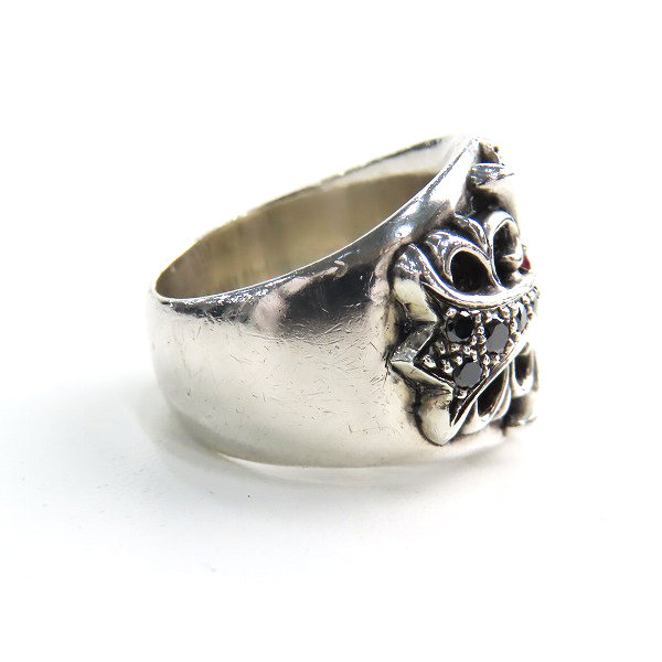 実際に弊社で買取させて頂いた【カスタム】CHROME HEARTS/クロムハーツ KEEPER/キーパーリング 18-19号の画像 4枚目
