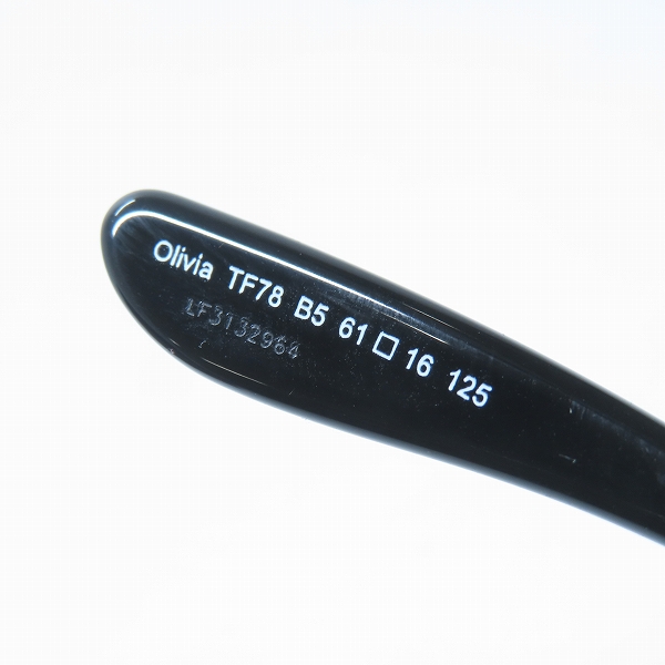実際に弊社で買取させて頂いたTOM FORD/トムフォード Olivia/オリビア サングラス/アイウェア TF78 B5の画像 4枚目