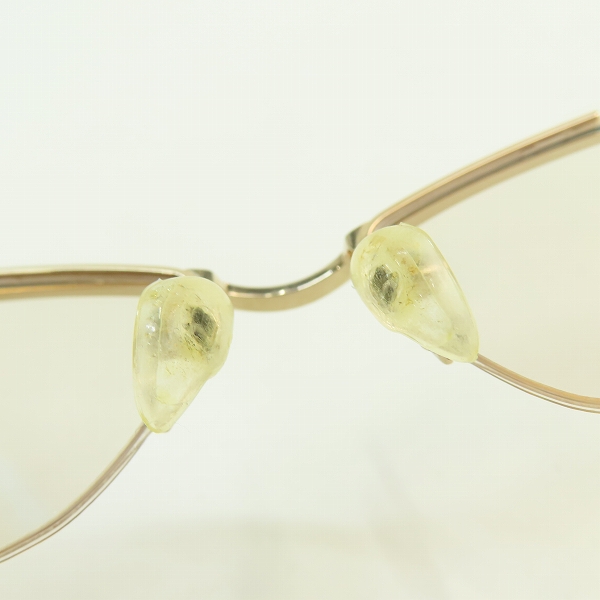 実際に弊社で買取させて頂いた999.9/フォーナインズ メタルブロウ ハーフリム チタン メガネフレーム/S-841Tの画像 3枚目