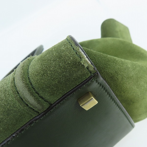 実際に弊社で買取させて頂いたCELINE/セリーヌ ラゲージ ミニショッパー スエード レザー ハンドバッグ/トートバッグの画像 6枚目