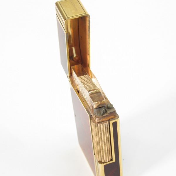 実際に弊社で買取させて頂いたS.T.Dupont/エステーデュポン GATSBY/ギャッツビー ガスライター 茶漆の画像 4枚目