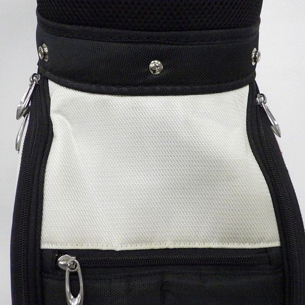 実際に弊社で買取させて頂いたTaylorMade/テーラーメイド ゴルフ CCK76 9型 5分割 キャディバッグ ホワイトｘブラックの画像 4枚目