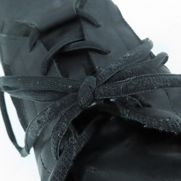 実際に弊社で買取させて頂いたJULIUS/ユリウス 17SS 7D.FEAR 厚底 レザー スニーカーの画像 6枚目