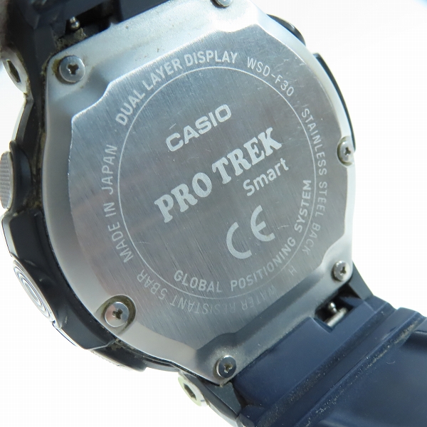 実際に弊社で買取させて頂いたCASIO/カシオ PRO TREK/プロトレック SMART スマートアウトドアウォッチ GPS搭載 WSD-F30-BUの画像 3枚目