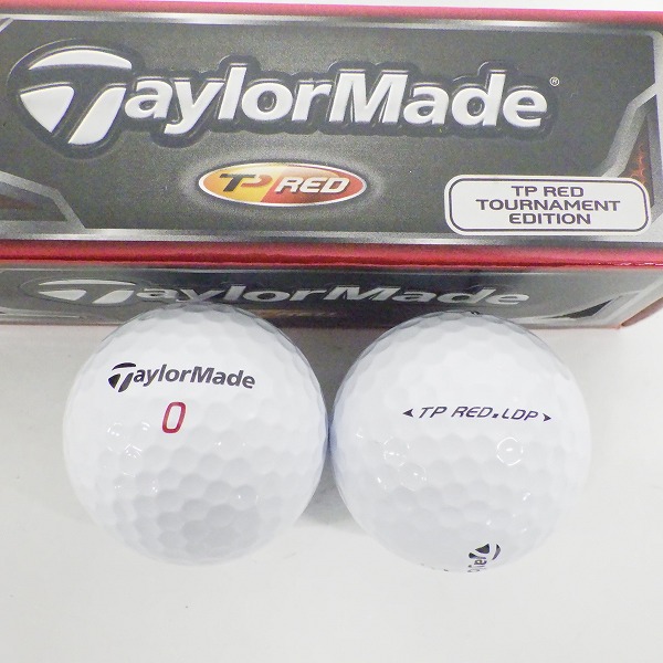 実際に弊社で買取させて頂いた【未使用】TaylorMade/テーラーメイド  TP BLACK・TP RED ゴルフボール ホワイト  計1ダースの画像 2枚目