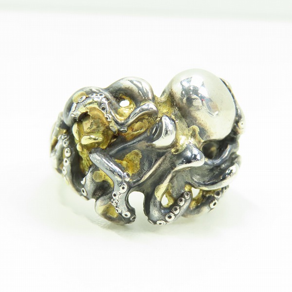 実際に弊社で買取させて頂いた【カスタム】BWL/BILL WALL LEATHER/ビルウォールレザー Octopus/オクトパスリング ゴールドサダー/22号の画像 1枚目