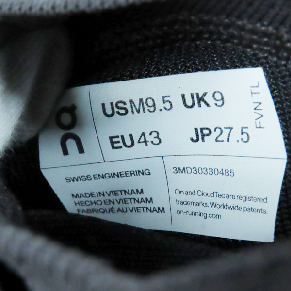 実際に弊社で買取させて頂いたLOEWE × On/ロエベ オン Cloudtilt/クラウドティルト ローカットスニーカー 27.5の画像 5枚目