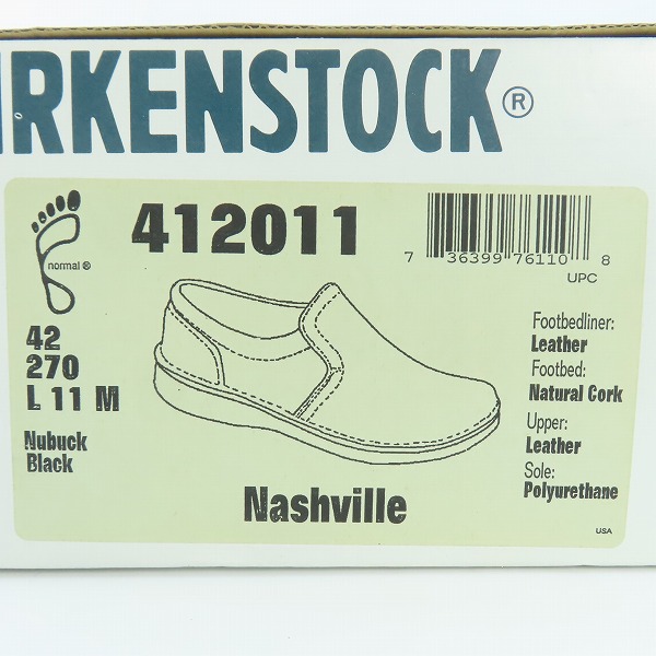 実際に弊社で買取させて頂いたBIRKENSTOCK/ビルケンシュトック Nashville/ナッシュビル 27.0の画像 7枚目