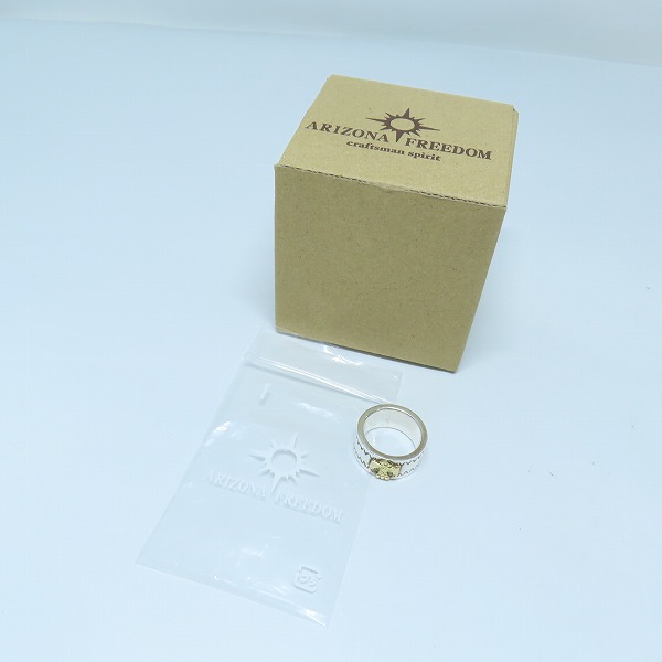 実際に弊社で買取させて頂いたARIZONA FREEDOM/アリゾナフリーダム K18 サンダーバード 平打ちリング R-7b/11号の画像 9枚目