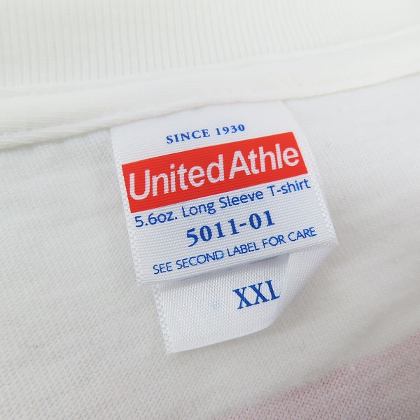 実際に弊社で買取させて頂いたMAXIMUM THE HORMONE/マキシマムザホルモン VENSAN プリント バンドTシャツ ホワイト/2XLの画像 2枚目