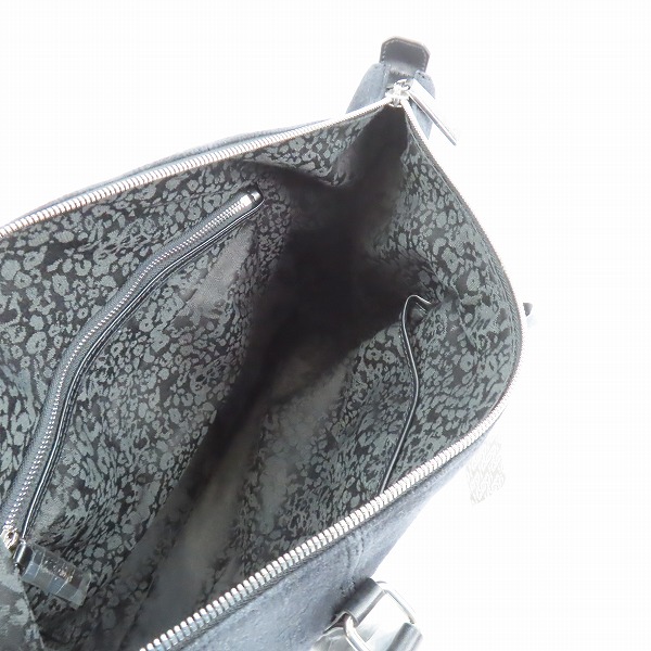 実際に弊社で買取させて頂いた【未使用】Roen/ロエン チェック柄/スカルトートバッグ 牛革×ウール 3R394041の画像 3枚目