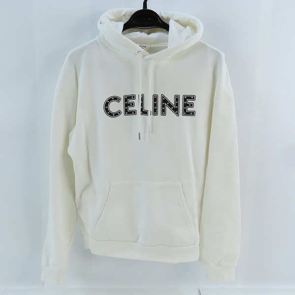 実際に弊社で買取させて頂いたCELINE by Hedi Slimane/セリーヌバイエディスリマン 21SS ロゴ スタッズ プルオーバーパーカー 2Y323052H/L