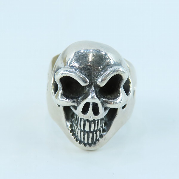 実際に弊社で買取させて頂いた【ギャラ付き】BWL/Bill Wall Leather/ビルウォールレザー グッドラックスカル リング 19号の画像 1枚目