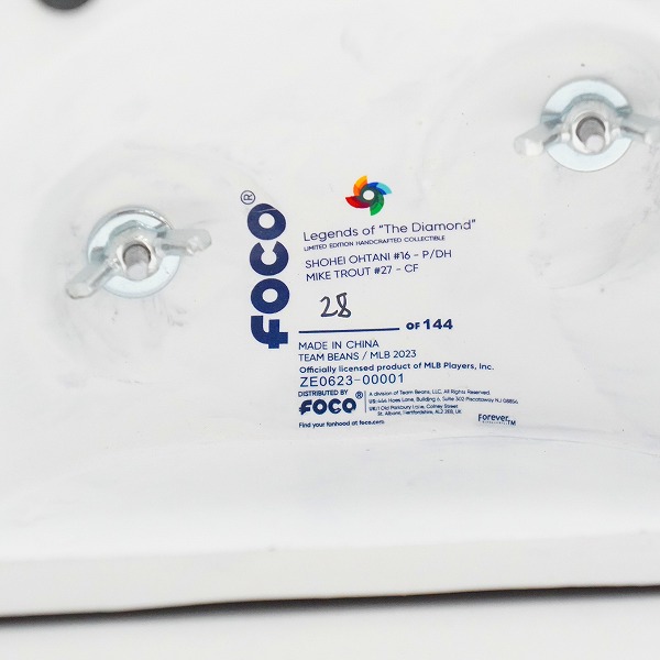 実際に弊社で買取させて頂いたFOCO/フォコ PLAYER BOBBLE ボブルヘッド  WBC 2023 大谷翔平/マイク・トラウト 首振り フィギュアの画像 7枚目