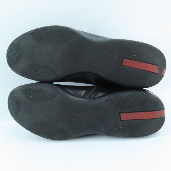 実際に弊社で買取させて頂いたPRADA/プラダ サイドジップ レザーブーツ 1451/6の画像 2枚目