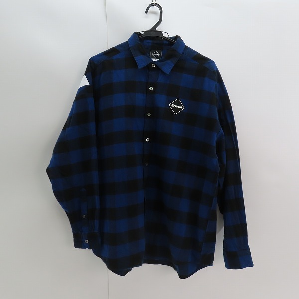 実際に弊社で買取させて頂いたF.C.Real Bristol/エフシーレアルブリストル 21AW BIG LOGO FLANNEL BAGGY SHIRT FCRB-212078/S
