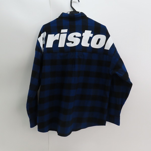 実際に弊社で買取させて頂いたF.C.Real Bristol/エフシーレアルブリストル 21AW BIG LOGO FLANNEL BAGGY SHIRT FCRB-212078/Sの画像 1枚目