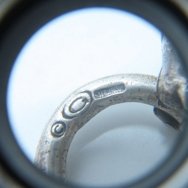 実際に弊社で買取させて頂いたGabor/ガボール スカルプテッド オーバルw/クラウンキーパー w/2ライオン オールスムースアンカー&HWOリンクウォレットチェーンの画像 4枚目