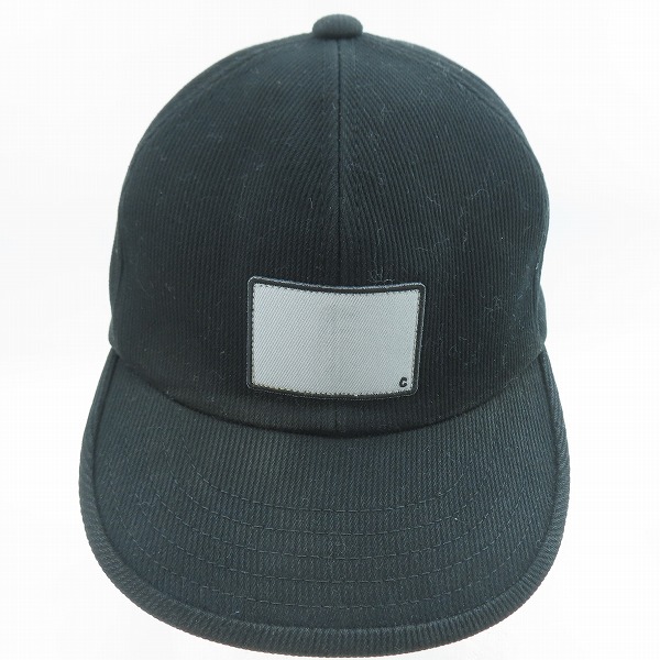 実際に弊社で買取させて頂いたCA4LA/カシラ スクエアワッペン キャップ ブラック KUB01098の画像 1枚目