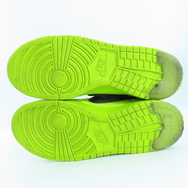 実際に弊社で買取させて頂いたNIKE×AMBUSH/ナイキ×アンブッシュ DUNK HIGH/ダンクハイ フラッシュライム CU7544-300/27.5の画像 2枚目