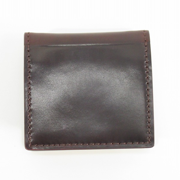 実際に弊社で買取させて頂いたGANZO/ガンゾ 馬革 SHELL CORDOVAN 2 /シェルコードバン2 BOX 小銭入れ 57238の画像 1枚目