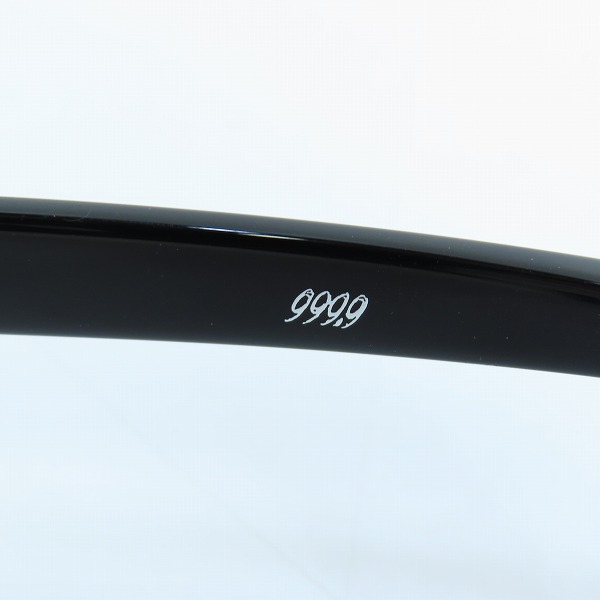 実際に弊社で買取させて頂いた999.9/フォーナインズ フルリム 度入り パープルレンズ アイウエア/メガネフレーム/サングラス NP-61の画像 6枚目