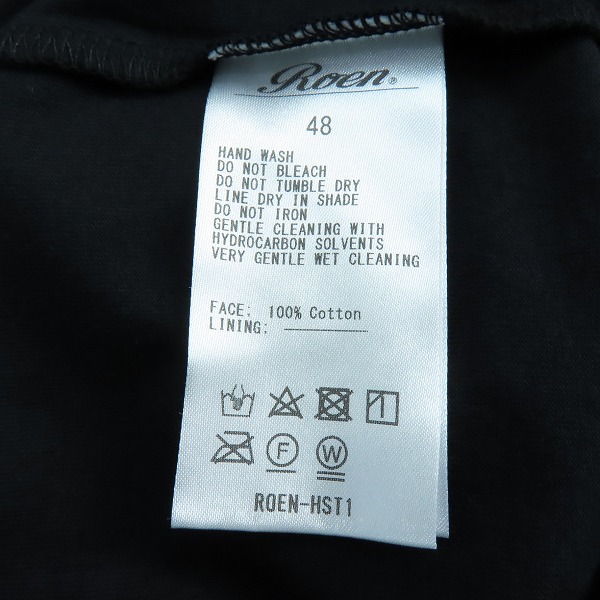 実際に弊社で買取させて頂いた【未使用】Roen×Disney/ロエン×ディズニー ハロウィン限定 ミッキーマウス 吸血鬼 Tシャツ 48の画像 5枚目