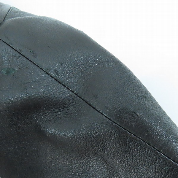 実際に弊社で買取させて頂いたCOACH/コーチ オールドコーチ 韓国製 レザーステンカラーコート XLの画像 6枚目