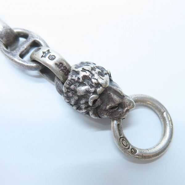 実際に弊社で買取させて頂いたGabor/ガボール スカルプテッド オーバルw/クラウンキーパー w/2ライオン オールスムースアンカー&HWOリンクウォレットチェーンの画像 3枚目