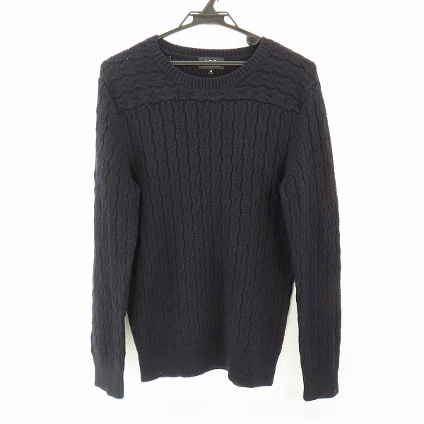 実際に弊社で買取させて頂いたA.P.C./アーペーセー クルーネック ニットセーター/M