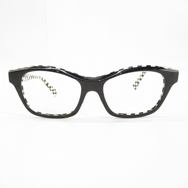 実際に弊社で買取させて頂いたalain mikli/アランミクリ 眼鏡/メガネフレーム チェック柄 A03006 B09H