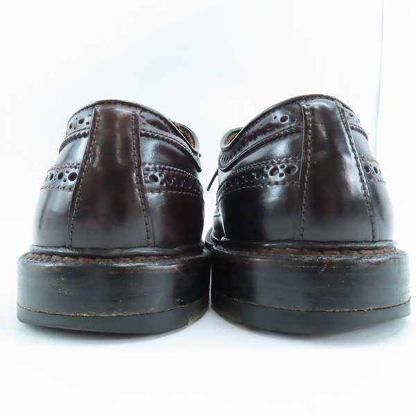 実際に弊社で買取させて頂いたALDEN/オールデン コードバン ロングウイングチップ バーガンディ 975/8の画像 1枚目