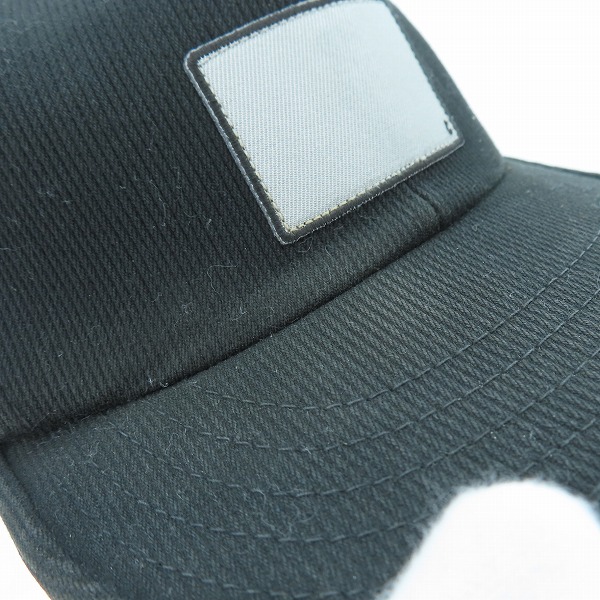 実際に弊社で買取させて頂いたCA4LA/カシラ スクエアワッペン キャップ ブラック KUB01098の画像 8枚目