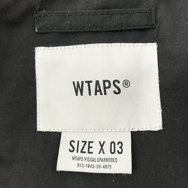 実際に弊社で買取させて頂いたWTAPS/ダブルタップス 19AW MODULAR JACKET/モジュラー ジャケット 192BRDT-JKM07/3の画像 2枚目