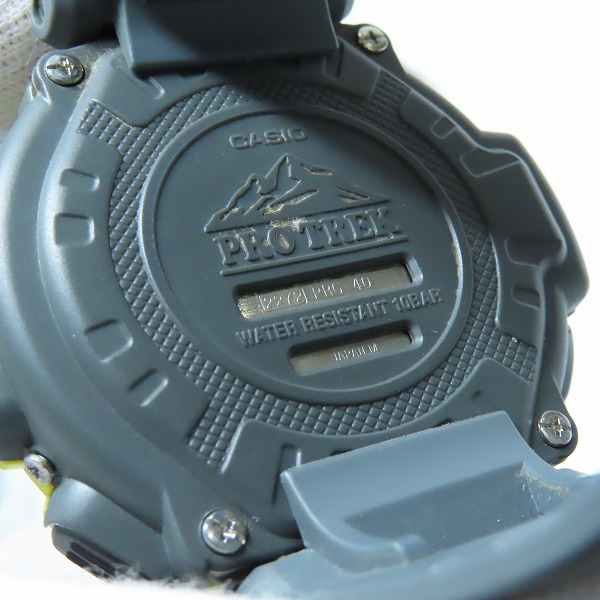 実際に弊社で買取させて頂いたCASIO/カシオ PROTREK プロトレック トリプルセンサー PRG-40【動作未確認】の画像 3枚目