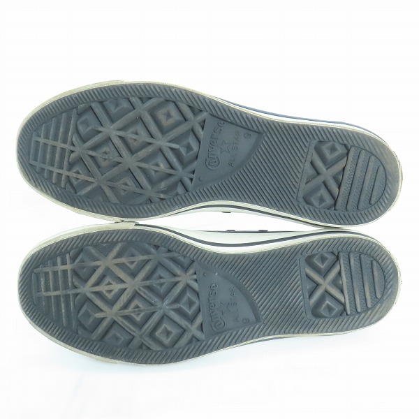 実際に弊社で買取させて頂いたCONVERSE × MHL/コンバース×マーガレットハウエル レザーハイカットスニーカー ダークネイビー 1CJ366/27.5の画像 2枚目