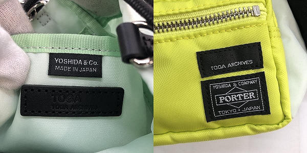 実際に弊社で買取させて頂いたTOGA×PORTER/トーガ×ポーター 23SS STRING BAG ショルダー バッグ ライトブルー/TC31-AG504の画像 5枚目