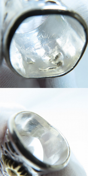 実際に弊社で買取させて頂いたARIZONA FREEDOM/アリゾナフリーダム K18 太陽神付 リング /20号の画像 6枚目