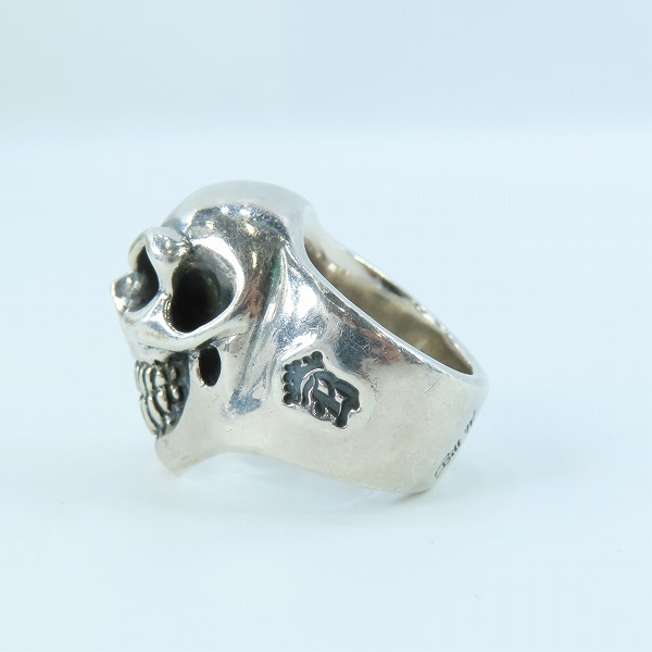 実際に弊社で買取させて頂いた【ギャラ付き】BWL/Bill Wall Leather/ビルウォールレザー グッドラックスカル リング 19号の画像 2枚目