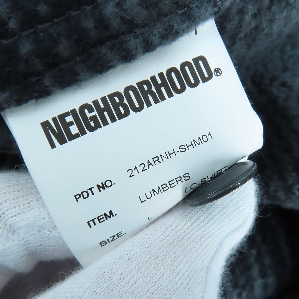実際に弊社で買取させて頂いたNEIGHBORHOOD/ネイバーフッド 21AW LUMBERS / C-SHIRT.LS ネルシャツ 212ARNH-SHM01 4(L)の画像 3枚目