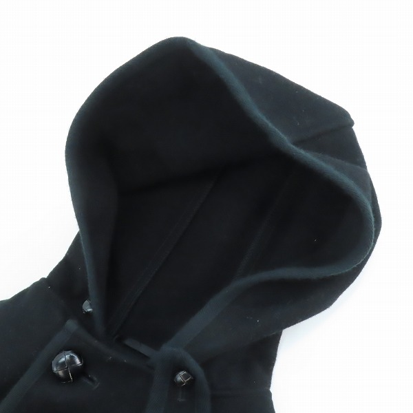 実際に弊社で買取させて頂いたMACKINTOSH/マッキントッシュ くるみボタン メルトン ウール フード ショート コート/38の画像 6枚目