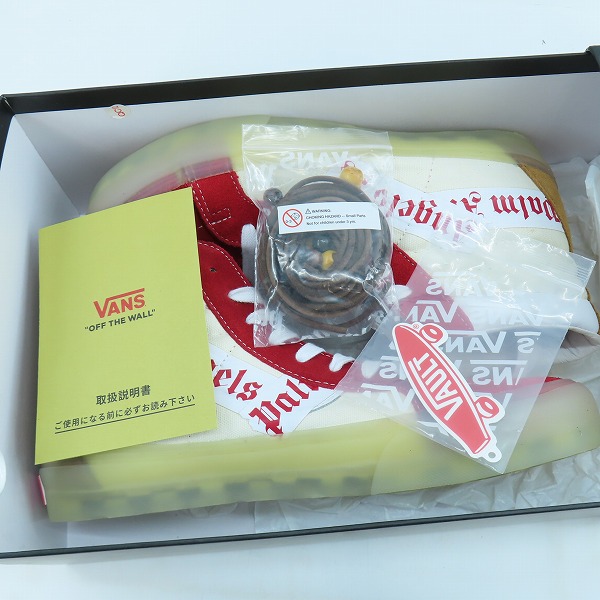 実際に弊社で買取させて頂いたPalm Angels×VANS/パームエンジェルス×バンズ Vault Sk-8 Hi LX/ボルト スケートハイ VN0A3MV777W/26.5の画像 8枚目