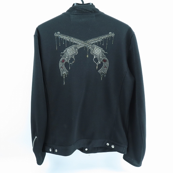 実際に弊社で買取させて頂いたroar/ロアー バック クロスガン/二丁拳銃 ラインストーン トラック ライダースジャケット 16SRB-12B2/4の画像 1枚目