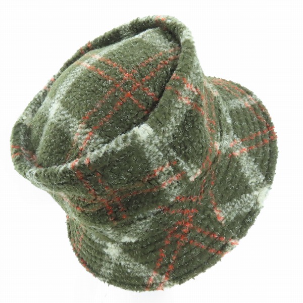 実際に弊社で買取させて頂いたCA4LA/カシラ HALB/ハルプ チェック柄 ハット/帽子の画像 3枚目