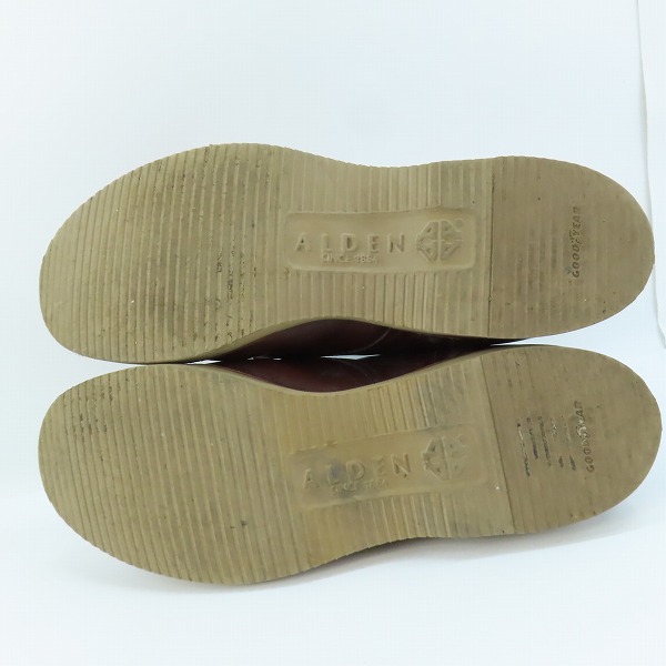 実際に弊社で買取させて頂いたALDEN/オールデン クロムエクセルレザー サービスブーツ 45960H/9.5の画像 2枚目