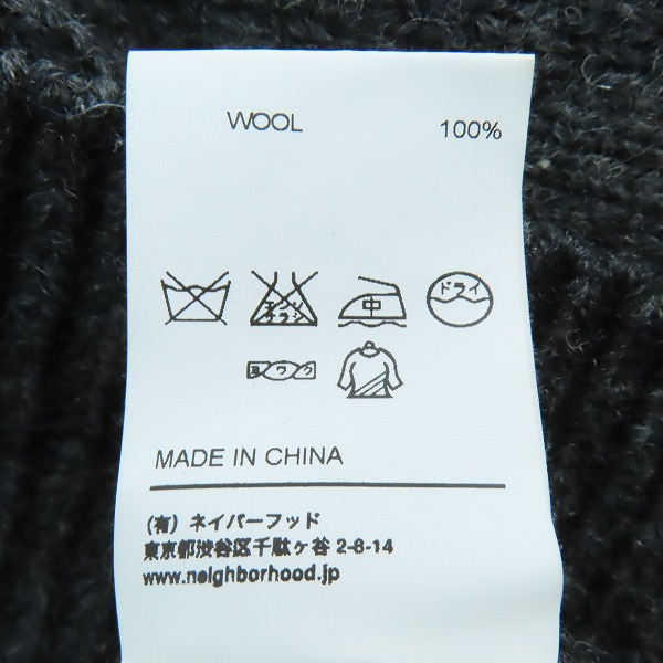 実際に弊社で買取させて頂いたNEIGHBORHOOD/ネイバーフッド 14AW SHETLAND/W-CREW.LS シェトランドクルーネックニット セーター 142STNH-KNM01/Mの画像 4枚目