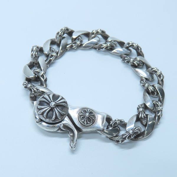 実際に弊社で買取させて頂いた【オールド刻印】CHROME HEARTS/クロムハーツ ファンシーチェーンクリップ ブレスレット 15リンク